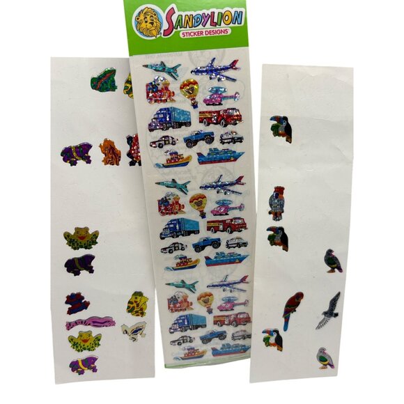 Vintage Sandylion Sticker Designs Prismatic Sticker Sheets Set - Picture 1 of 2